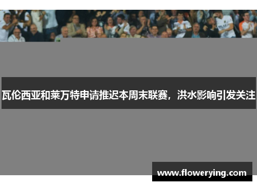 瓦伦西亚和莱万特申请推迟本周末联赛，洪水影响引发关注